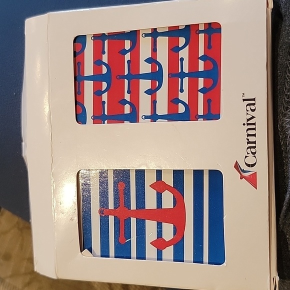 Carnival Playing Cards 2 Decks Anchors - Picture 1 of 3